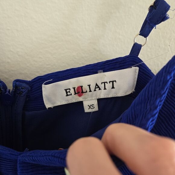 Revolve ELLIATT Lysander Dress in Cobalt sz XS Blue A-Line Mini RSP $290 NWOT - Picture 7 of 14